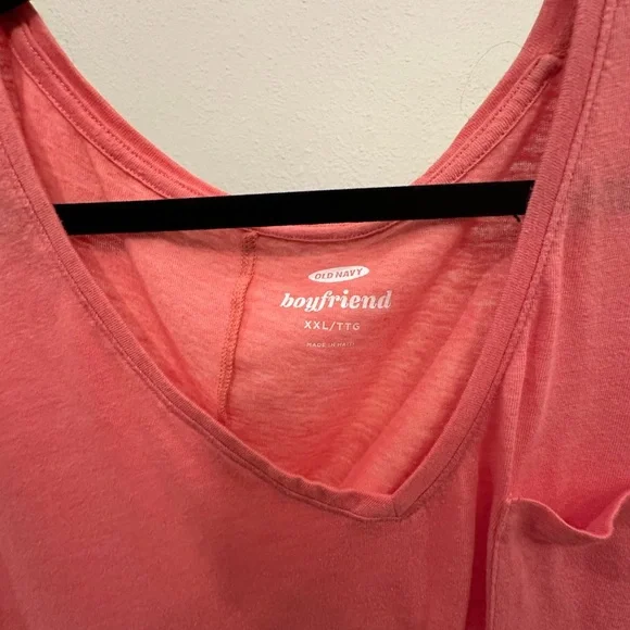 Old Navy XXL Coral Boyfriend Tee - Picture 3 of 4